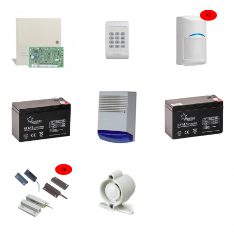 DSC home alarm Integrated security system for small houses 30 -70 square meters